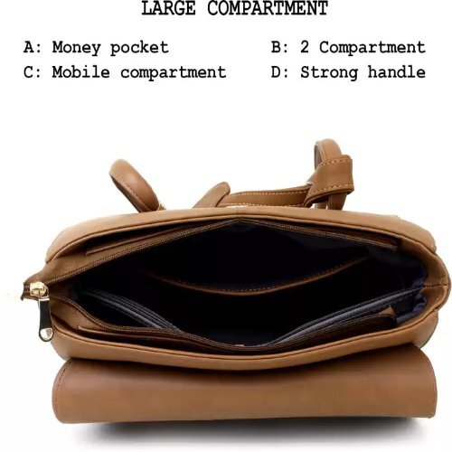 Pu Women Tan Shoulder Bag