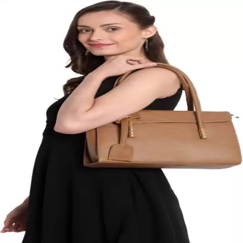 Pu Women Tan Shoulder Bag