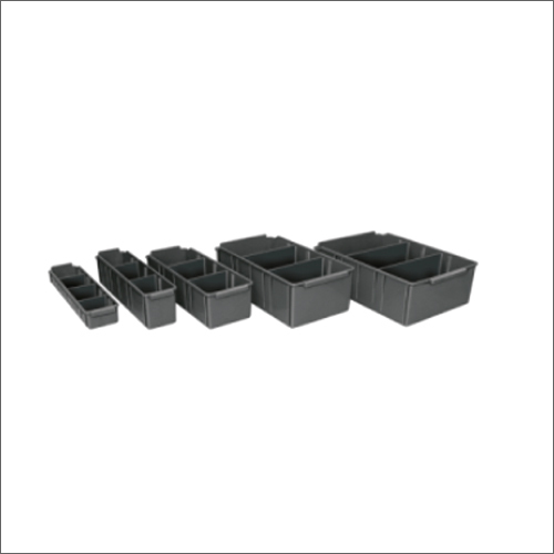 ESD Panda Shelf Bins - Conductive Polypropylene, Black Color | Ideal for Electronics Manufacturing and Mobile Manufacturing