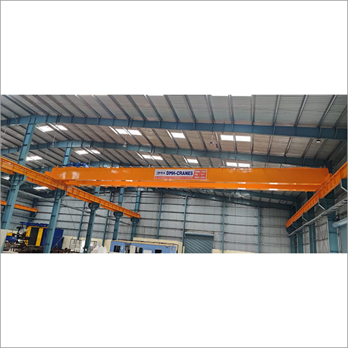Double Girder Overhead Crane - Stainless Steel, Goliath Type, Cabin Control | Emergency Stop Feature, Suitable for Industrial Usage