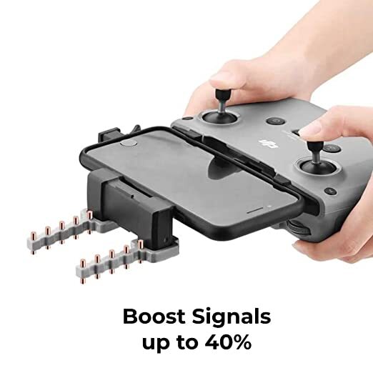 Yagi Antenna Mini 3 Pro Accessories Range Extender Signal Booster Up To 40% Boost. - Color: Grey