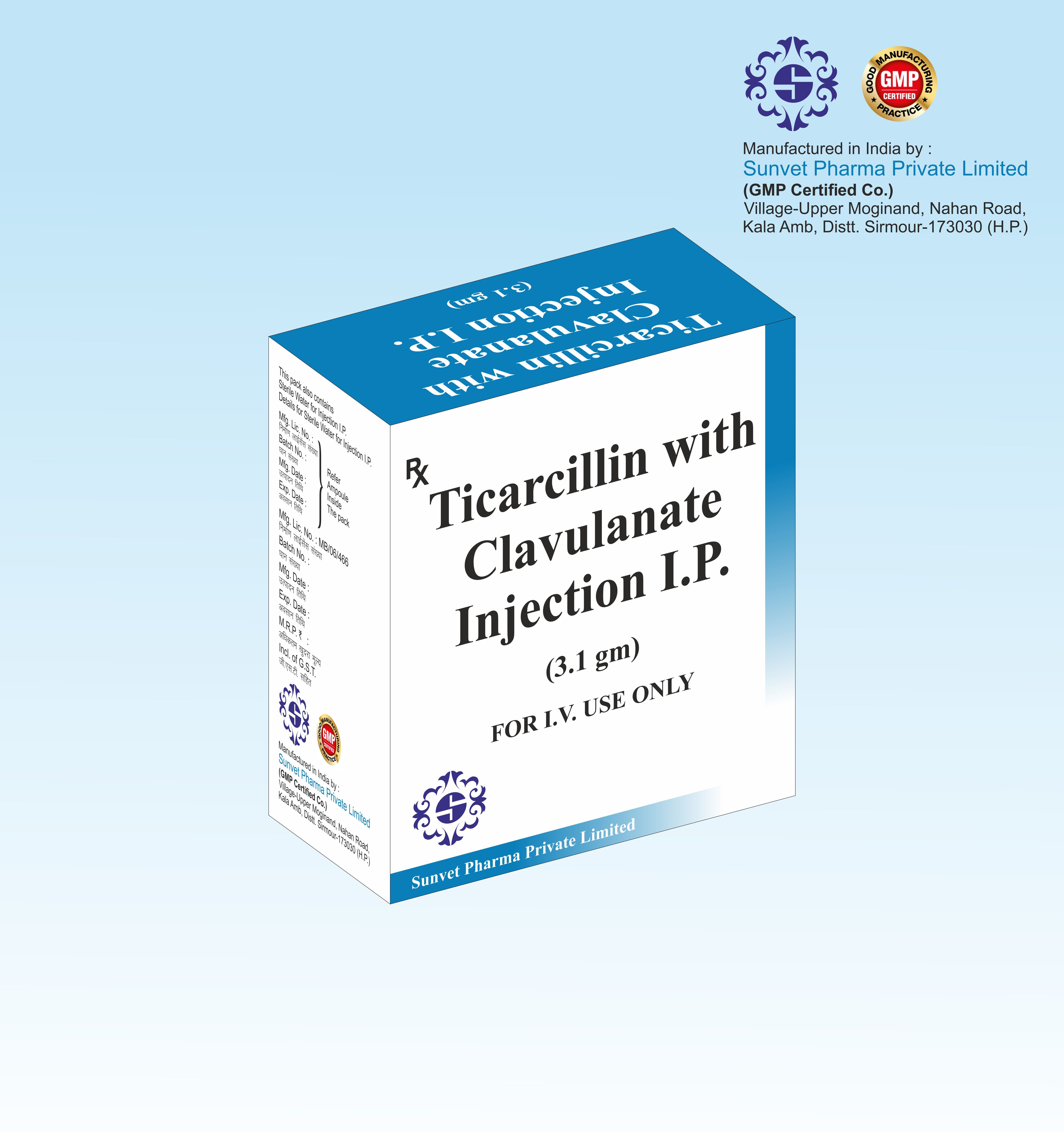 Powder Ceftazidime With Tazobactam 1125 Mg Injection In Third Party Manufacturing