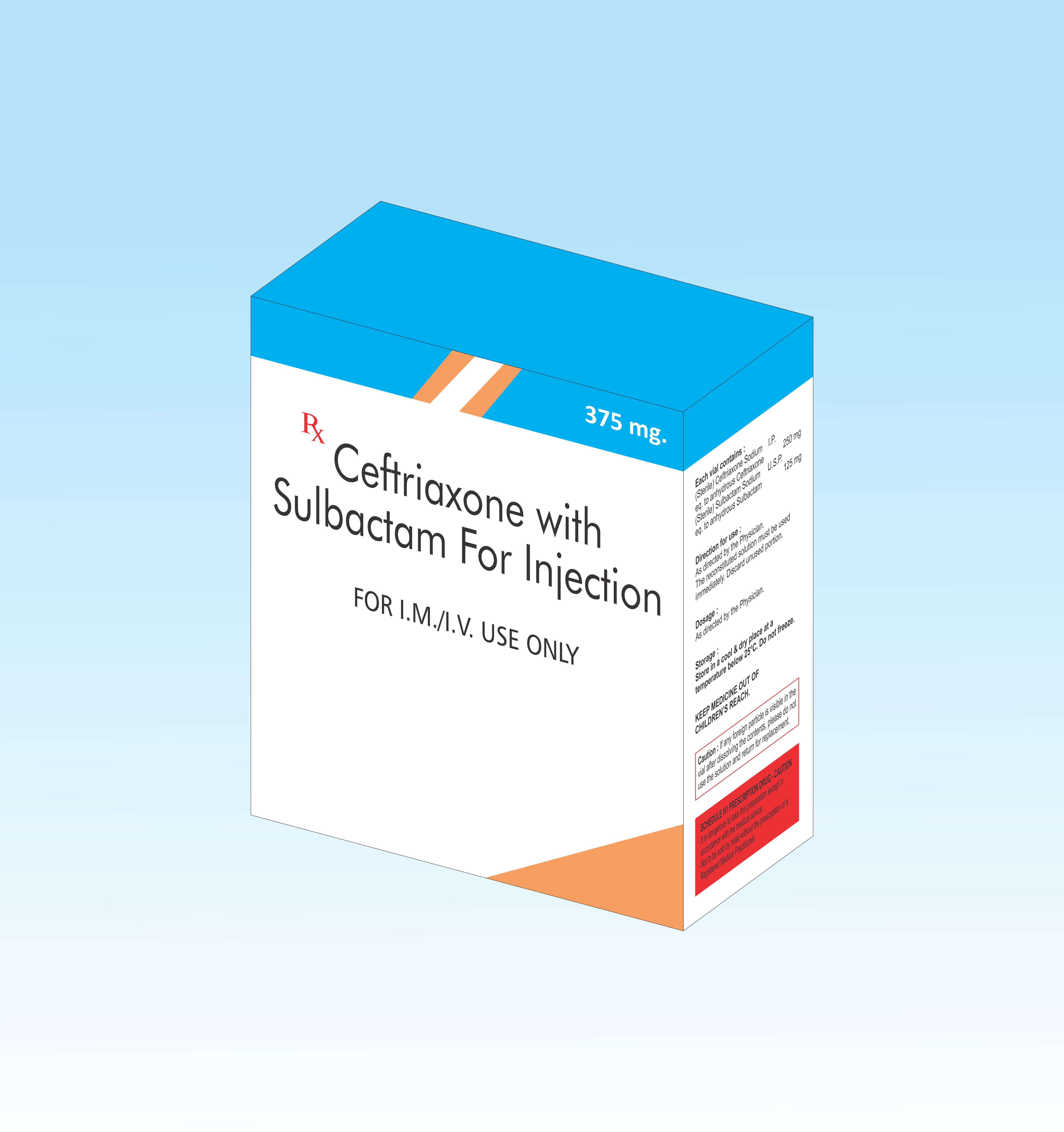 Powder Ceftazidime With Tazobactam 1125 Mg Injection In Third Party Manufacturing