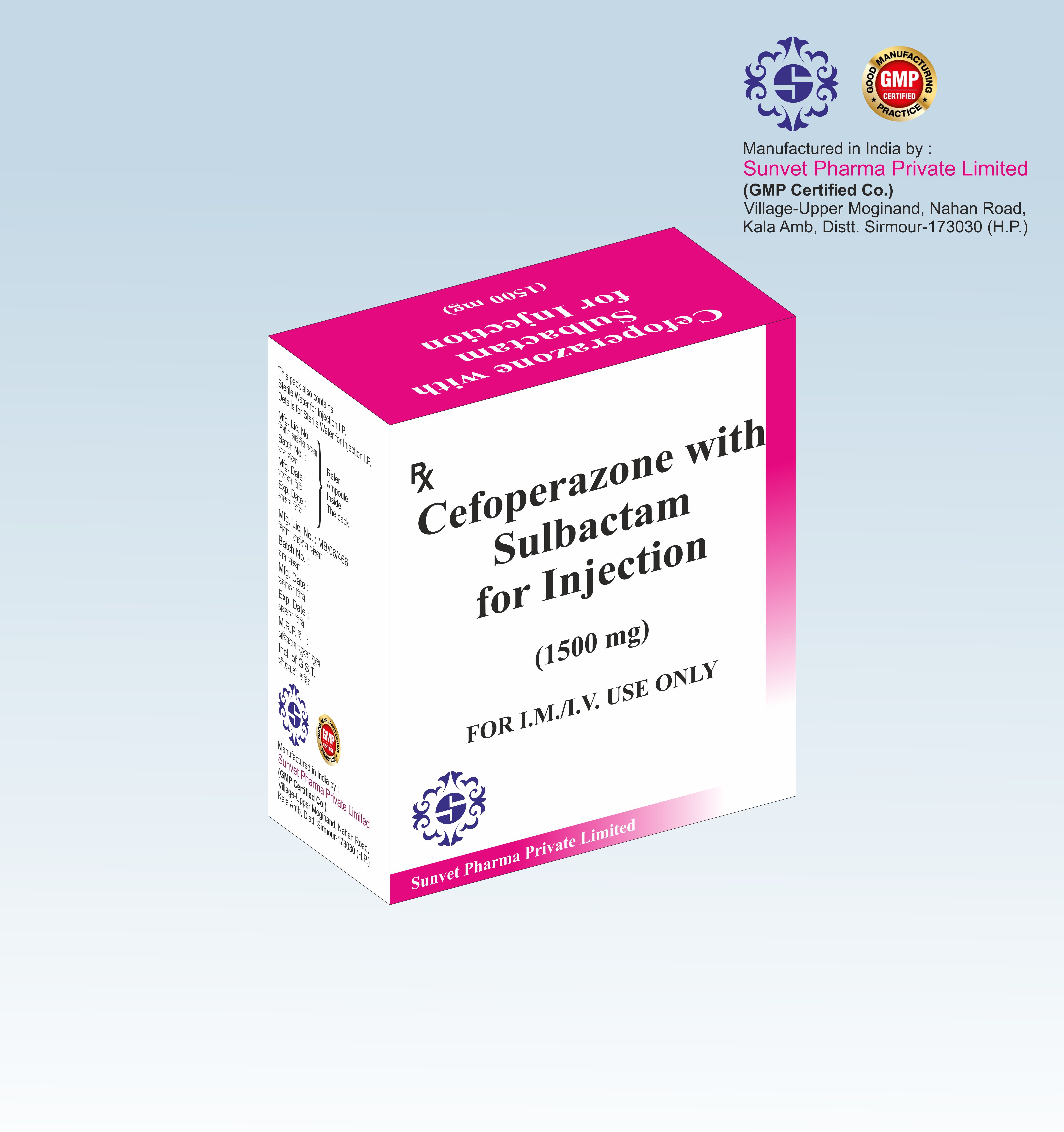 Powder Ceftazidime With Tazobactam 1125 Mg Injection In Third Party Manufacturing