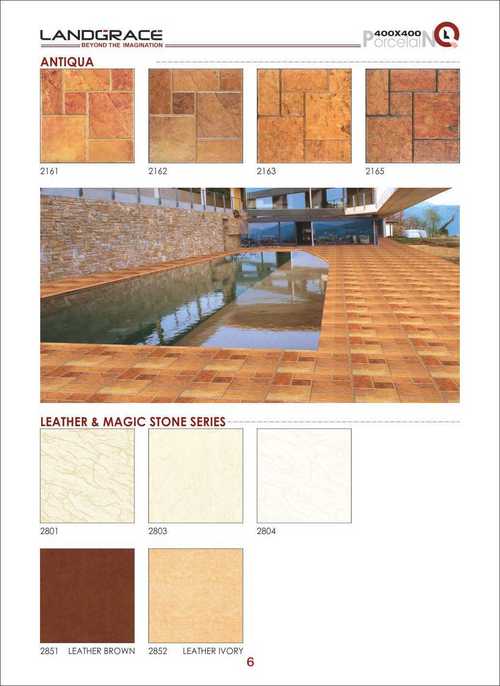 Antiqua और Lather और Magic Ston फर्श टाइलें