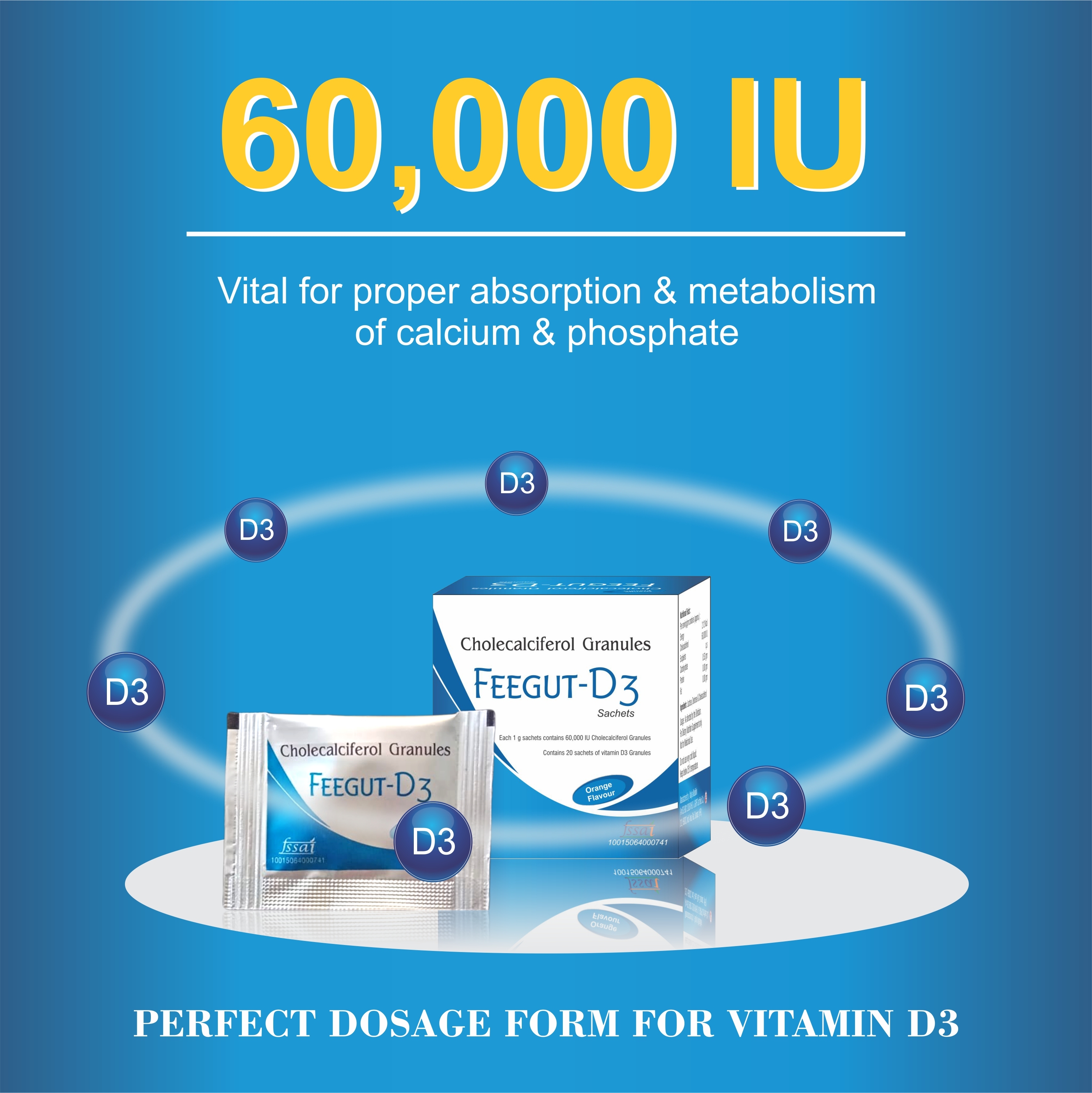 Cholecalciferol Granules D3 Sachets Dosage Form: Powder
