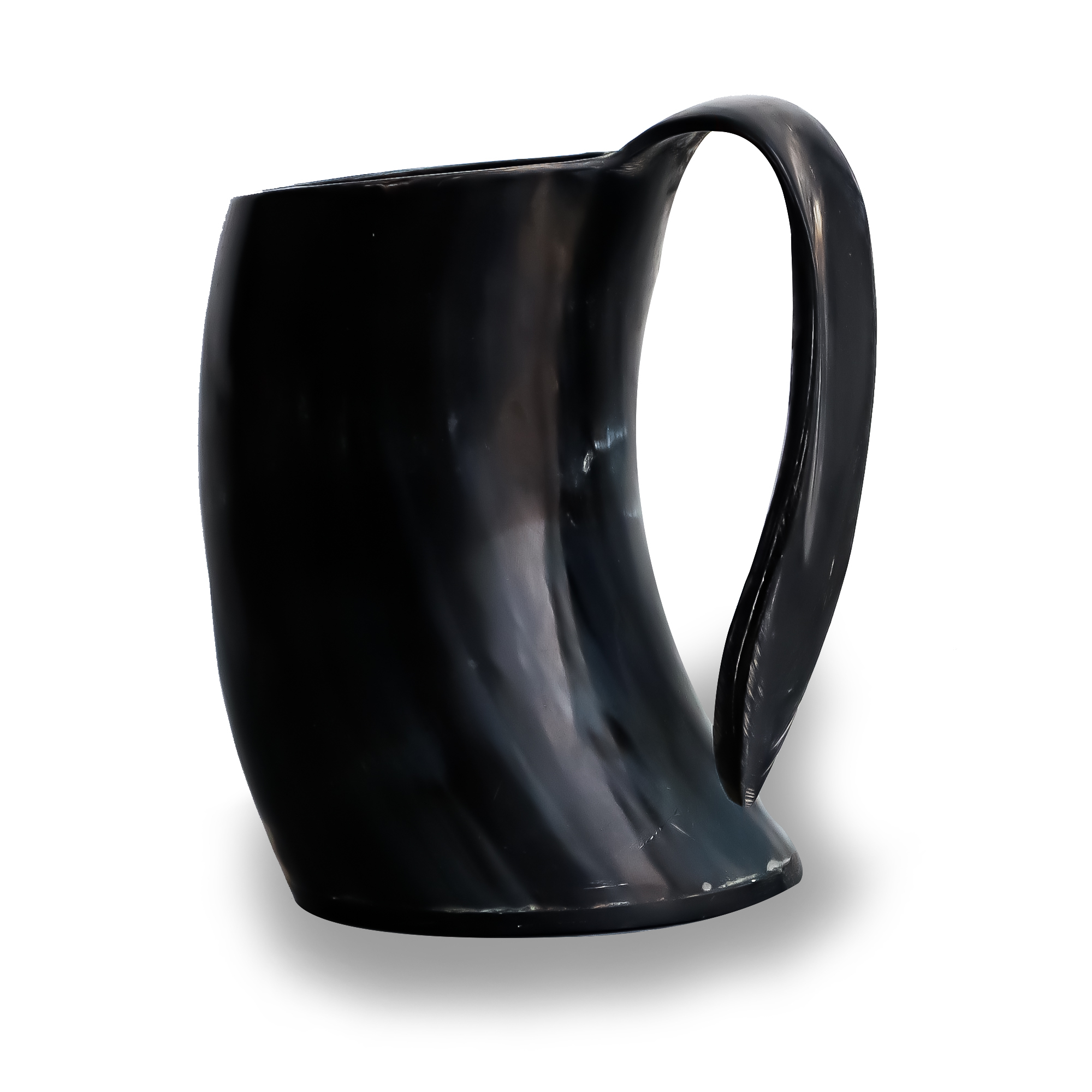 Black Wolf Mug Rack Drinking Mug Horn Glass Handmade Buffalo Horn Tankard For Wine Ale Dire Wolf Engraved Wolf Mug