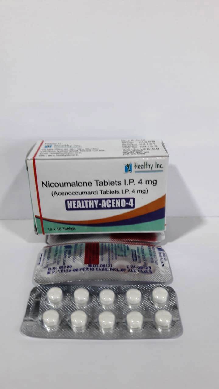 Nicoumalone Tablets - 2 Mg & 4 Mg | Anticoagulant Blood Thinner For Effective Blood Flow Maintenance 10 Tablets Per Box Store Below 30 Degrees