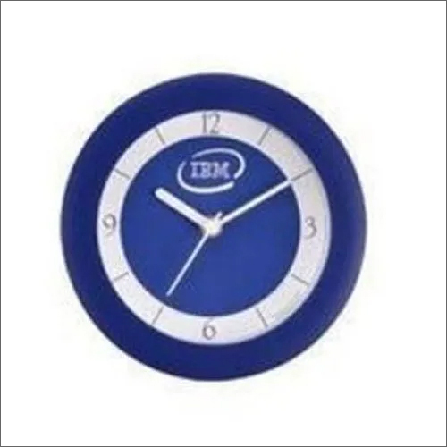 Plastic Analog Wall Clock - Plastic, 10 Inch, Blue | Round Design, Wall Mounted, Break Resistant, Ideal for Home and Hospitality Decor