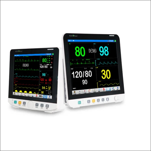 Kb 12 Patient Monitor - 12.1'' Tft Display, 220-240v Power Supply | Portable, Multi-parameter: Spo2, Nibp, Ecg, Temperature, Alarm Systems