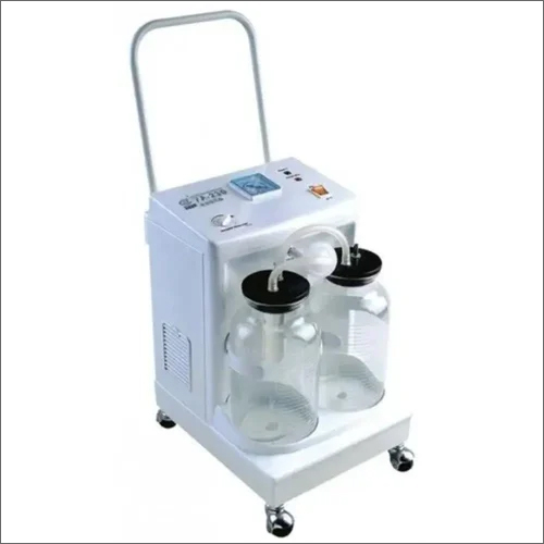 Hospital Suction Machine - Plastic Material, 230 V AC Voltage | Medical Use, Electric and Manual Operation