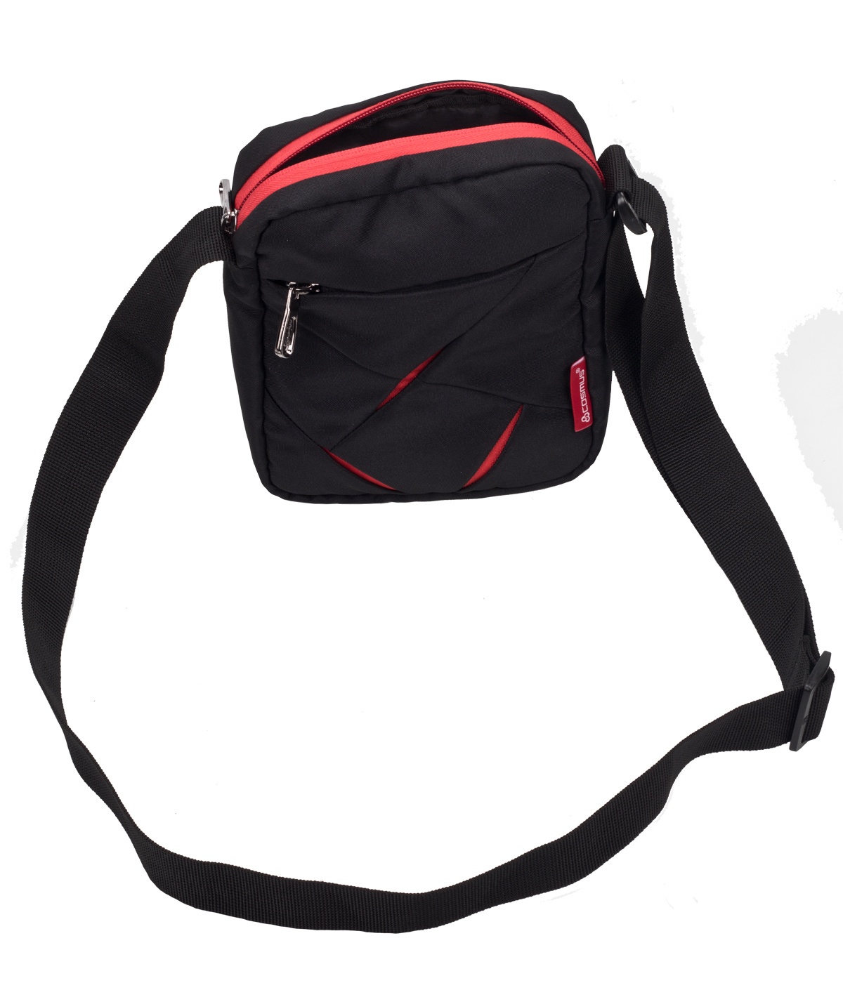Bk+red/navy+t.blue/bk+p.green/grey+orange/navy+red Small Sling Bag For Mobile And Wallet