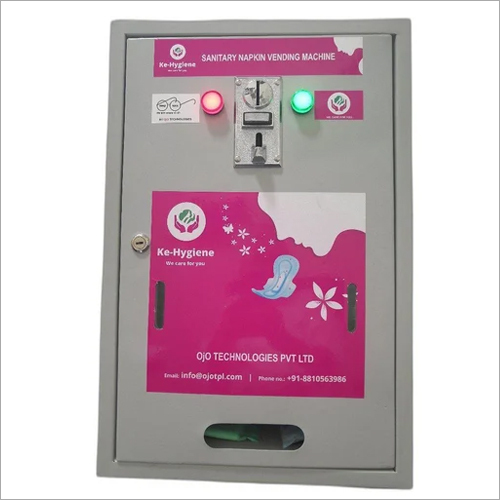 Coin Operated Sanitary Napkin Vending Machine - Stainless Steel, Semi Automatic Design With Versatile Size Options