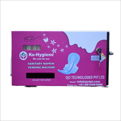Coin Operated Sanitary Napkin Vending Machine - Stainless Steel, Semi Automatic Design With Versatile Size Options
