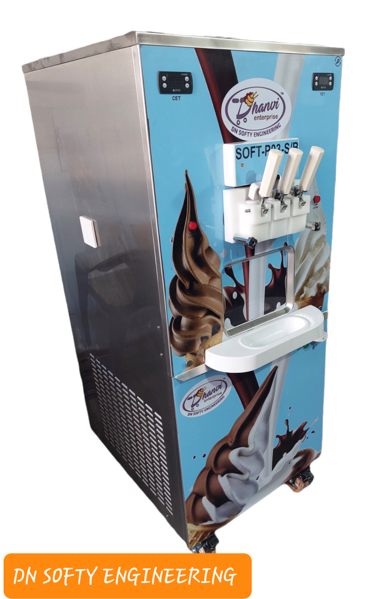 Soft Serve Ice Cream Machine Cooling Capacity: 10-12 Litres