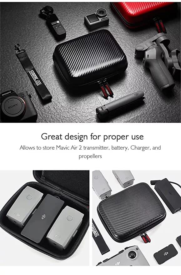 Rc Pu Bag Compatible With Dji Mavic Remote Controller Carrying Case Bag