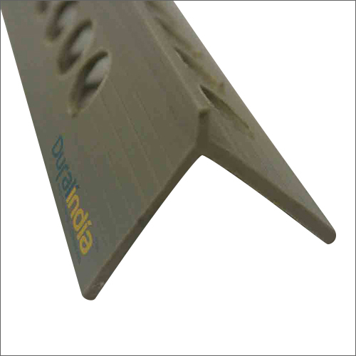 Pvc Corner Bead - Pvc Material, 5 Mm Size, 7 Feet Length, Grey Color | Multi-hole Design For Dent & Distortion Resistance, Straight Edge Formation