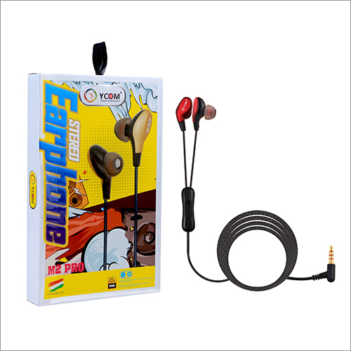 M2 Pro Stereo In-ear Wired Earphone With Mic - Color: Black