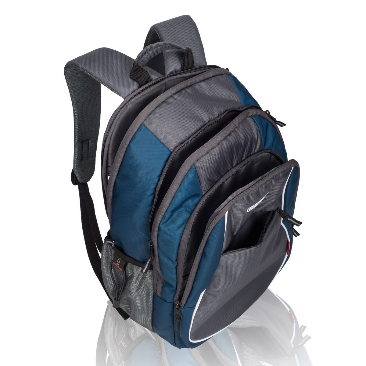 Indigo+grey/p.green+grey/navy+grey/red+grey/bk+grey/bk+bk Zion Casual Durable High Quality Travel Backpack