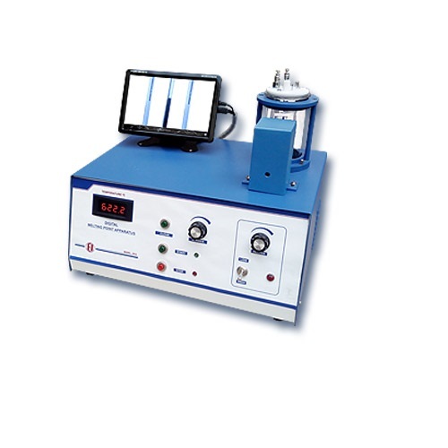 Digital Melting Point Apparatus - 370 x 290 x 290 mm | TFT Display, 4 Digit LED, 200 ml Silicon Oil-Bath, High Resolution Camera, Automatic Control