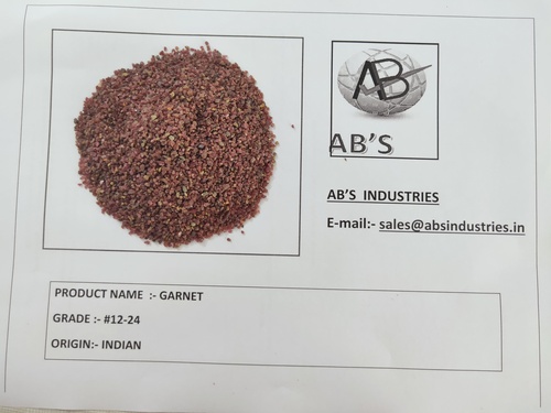 Garnet Sand (Mesh 12-24) Application: Industrial