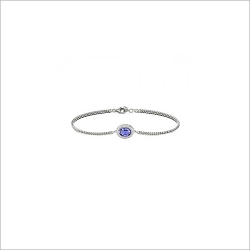 Oval Sapphire Gemstone Bracelet 5 Carat