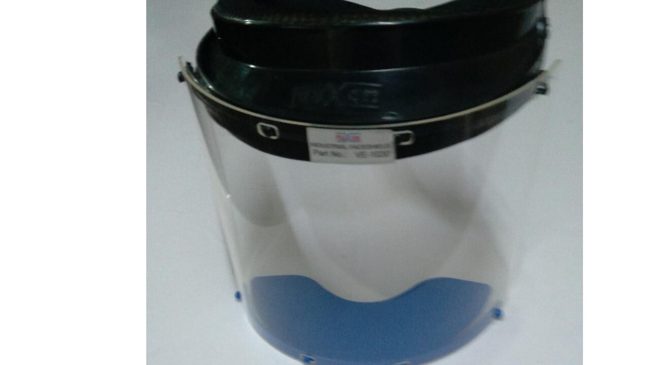 Grinding Faceshield - Ppcp Plastic With Acrylic Glass 7x12 Inches Transparent | Protects Face And Neck From Sharp Metal Objects Reusable Unisex