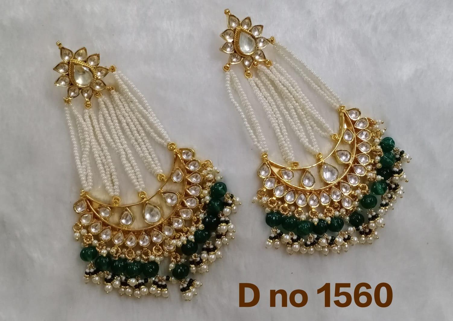 Kundan Earring - Golden Yellow | Elegant Gold-toned Design For Dazzling Style And Versatile Wear