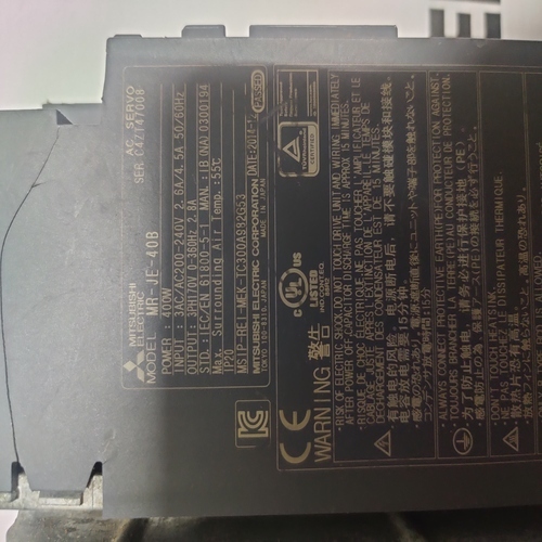 Mitsubishi Mr-je-40b Servo Drive
