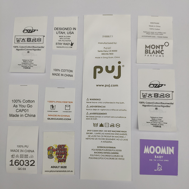 Cloth Taffeta Labels