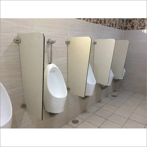 Office Urinal Partition - HPL Board, 900mm x 500mm Size, Any Color | Modular Build Design