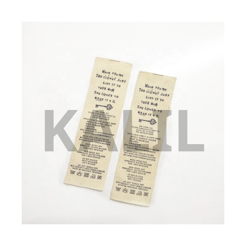 Cotton Printed Labels - Custom Fabric Labels For Clothing, Wash-resistant, High Definition, Various Materials Including Satin And Nylon