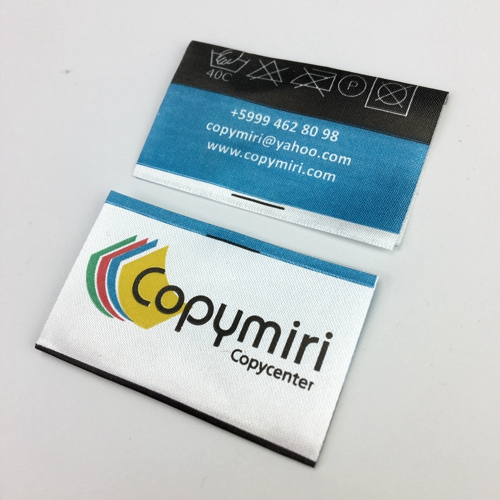 Printed Labels - Custom Fabric Options, Care Tags, Size Indicators | Material Variety: Cotton, Satin, Polyester, Tyvek, Nylon, Wash-resistant, High Definition Printing