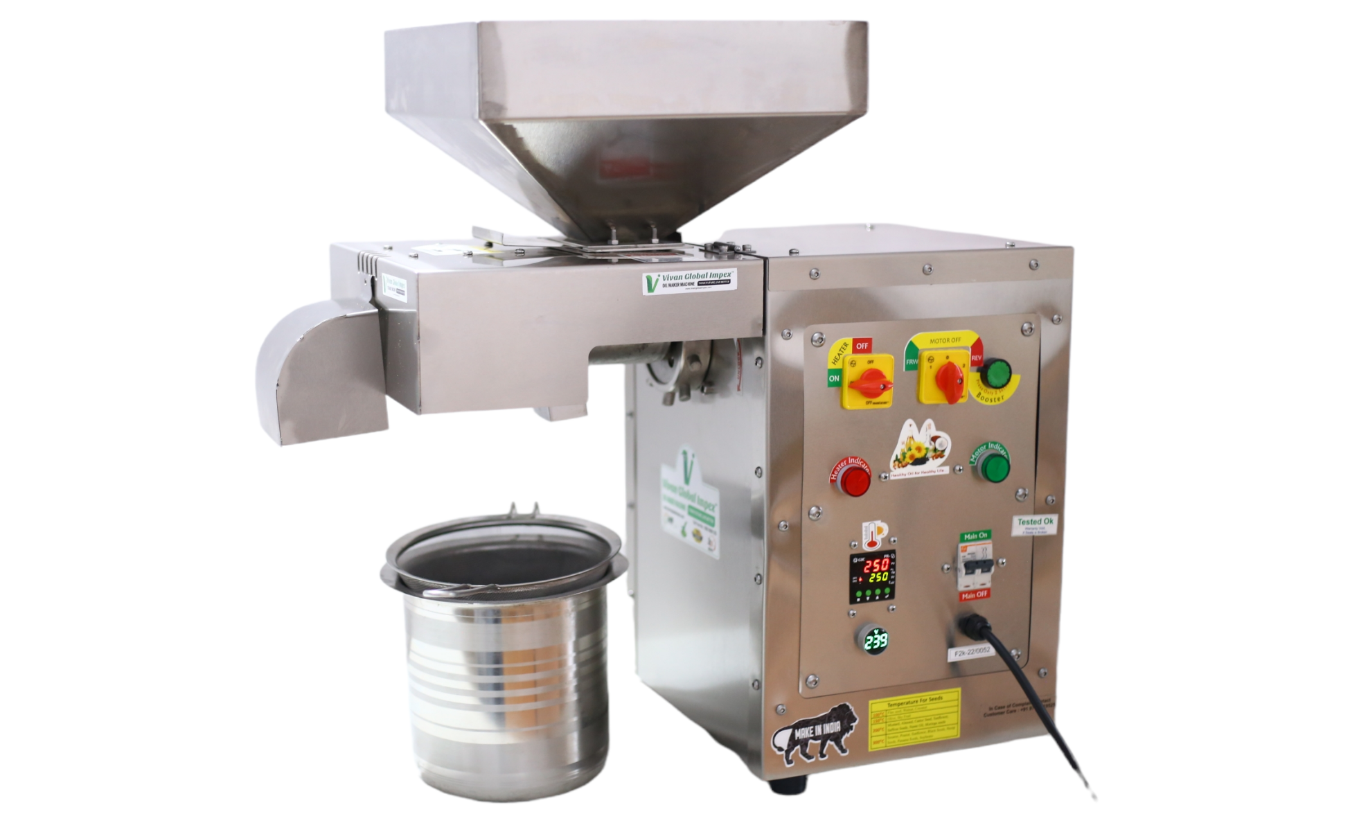 Semi-automatic Merrachekku Oil Machine