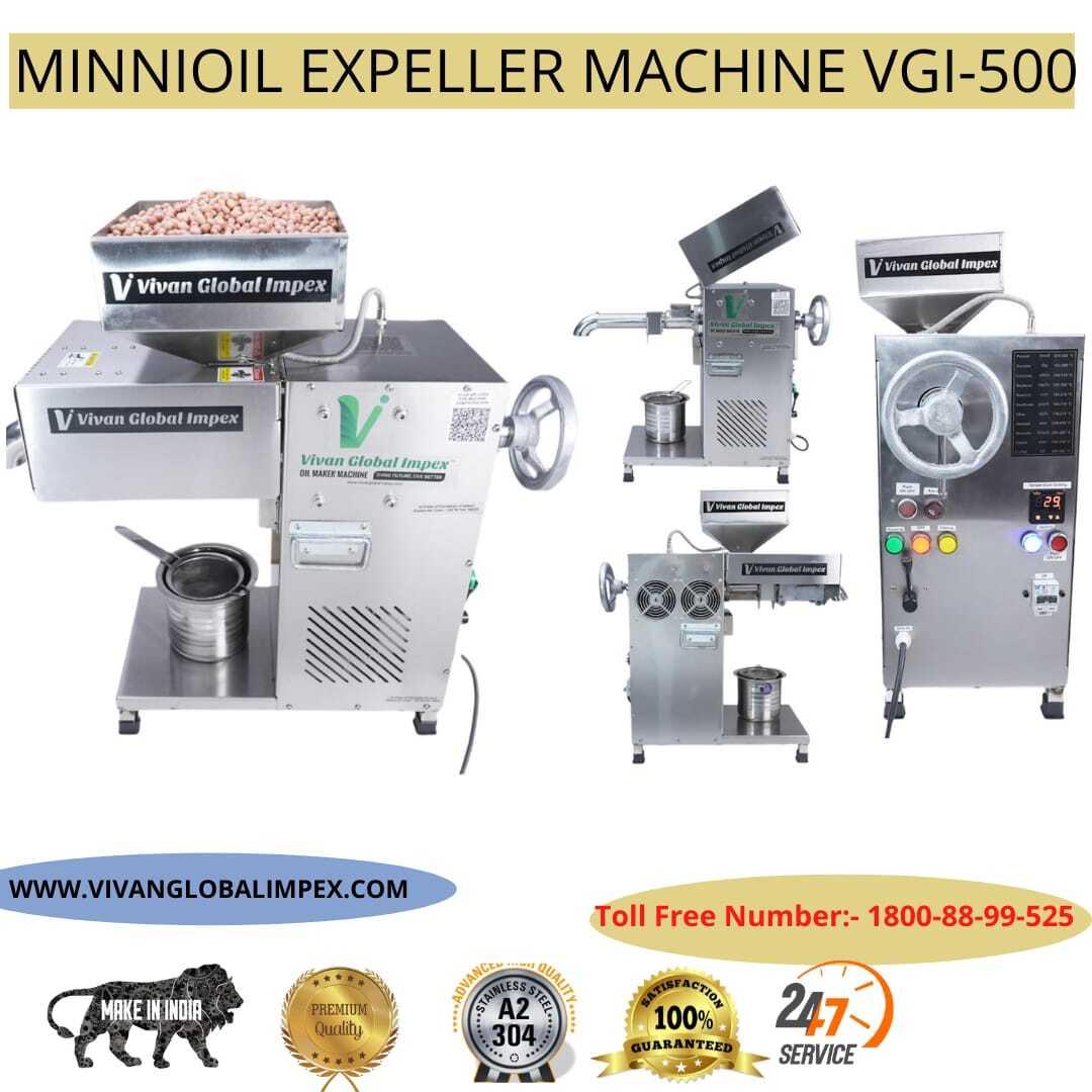 Mini Commercial Oil Press Machine Vgi 500 (2000watt) - Automatic Grade: Automatic