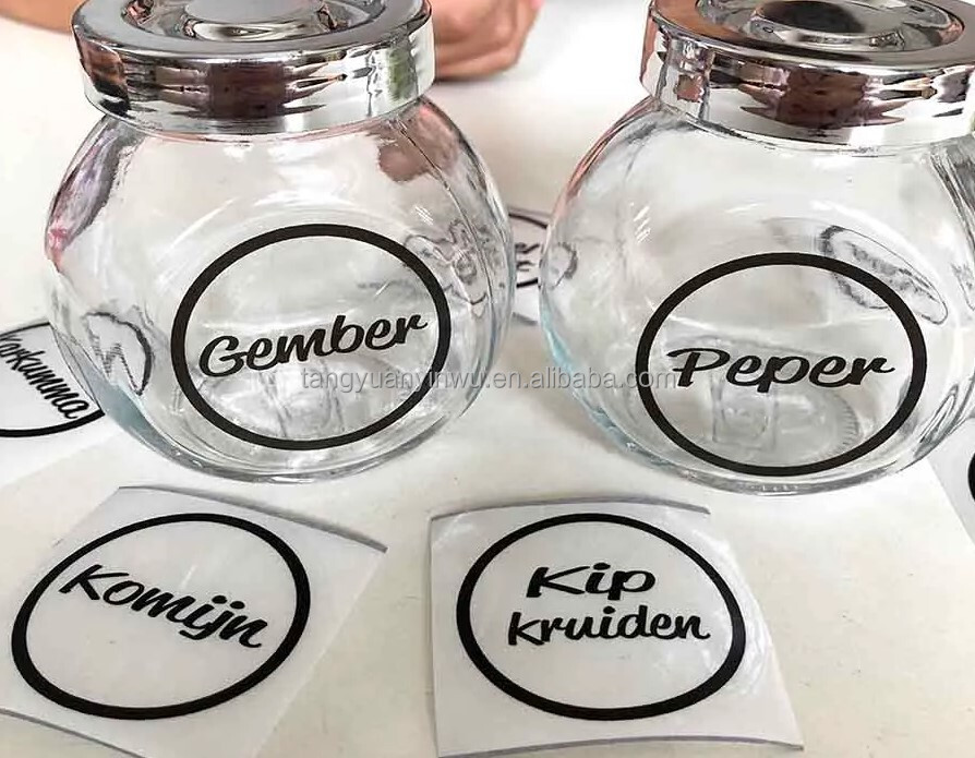 Transparent Labels - Pet Adhesive Waterproof Sticker Paper, Custom Shapes & Styles, Removable For Fabrics, Eco-friendly Options Available