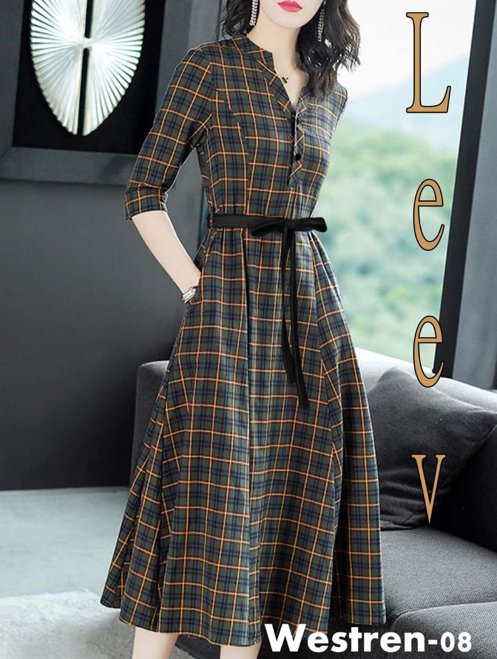 Leev Western - Poli Rayon Inner, Customized Sizes M, L, Xl, Xxl, Length 42 | Breathable, Washable, Cotton Printed Western Dress, Full Sleeves