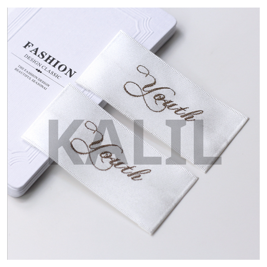 Brand Labels - Polyester Woven, Custom Shapes & Sizes | High Detail, Up To 8 Thread Colors, Durable & Washable, Unique Custom Designs