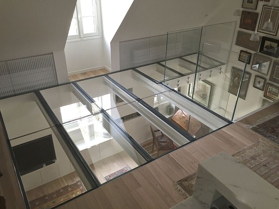 Mirror Flooring Glass Flooring