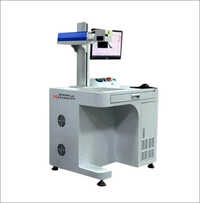 व्हाइट डेस्कटॉप फाइबर लेजर एनग्रेवर मशीन