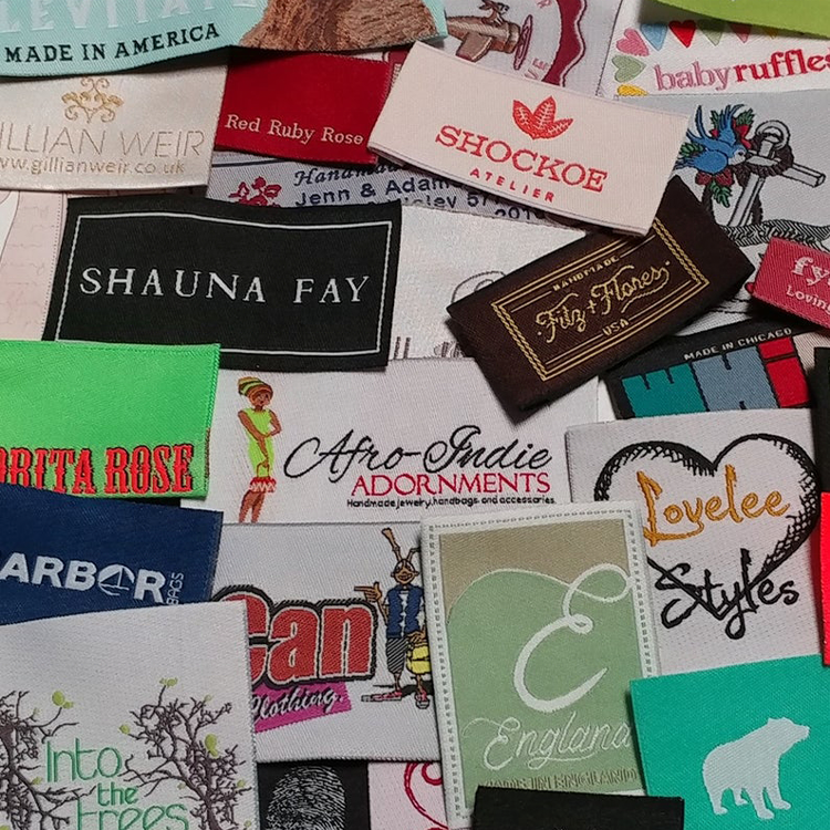 Any Customize Shape Woven Printed Labels