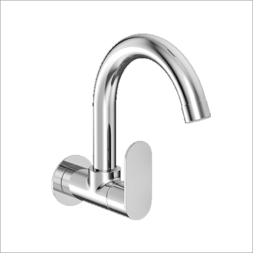 रेगुलर स्विवेल स्पाउट के साथ सिल्वर कप सिंक क्लॉक