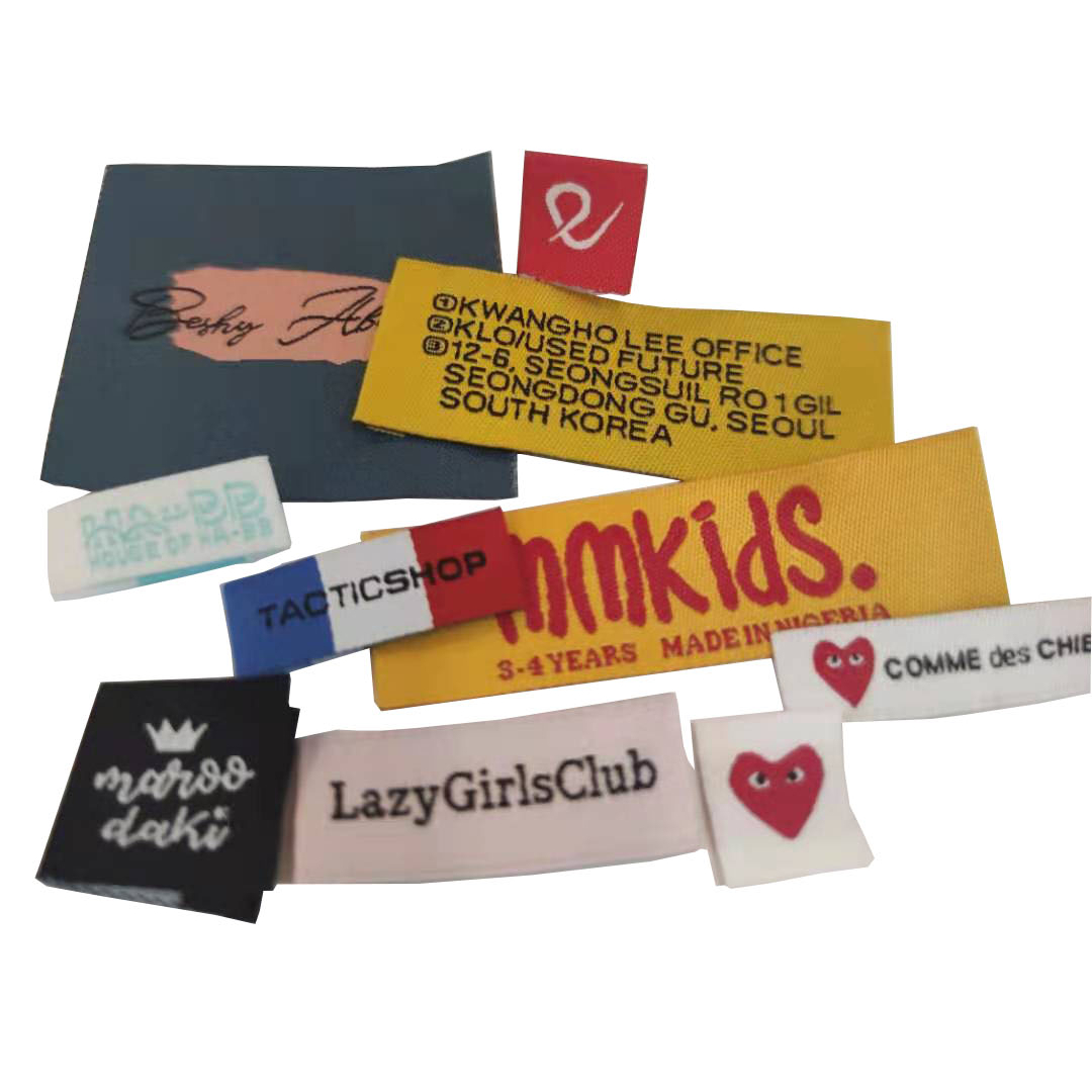 Shirt Labels - Custom Woven Polyester Labels | High Detail Design, Multiple Folding Options, Machine Washable, Unique Tailored Styles