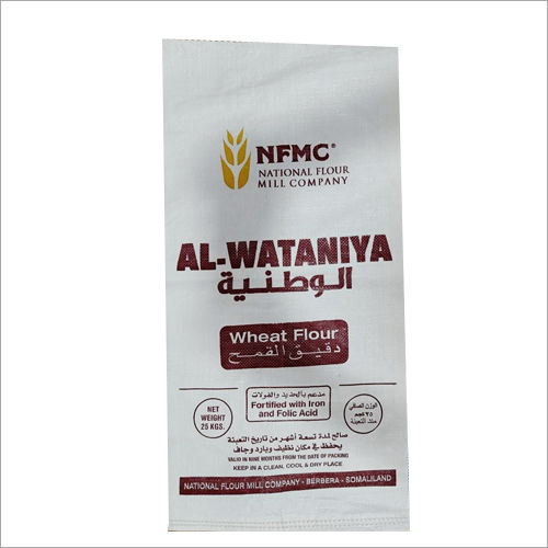 White Pp Woven Wheat Flour Bag