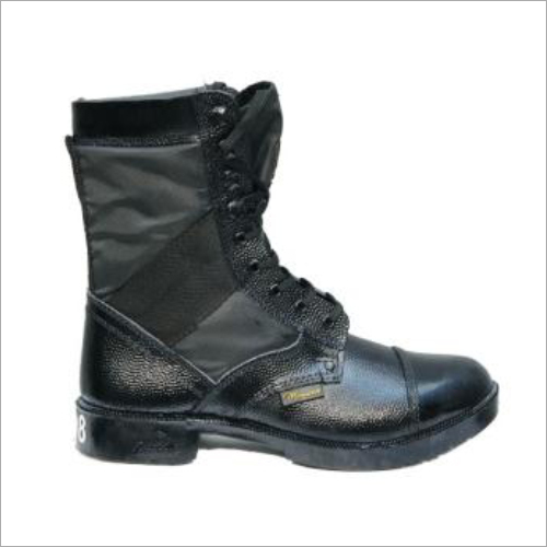 Black High Ankle Army Boot