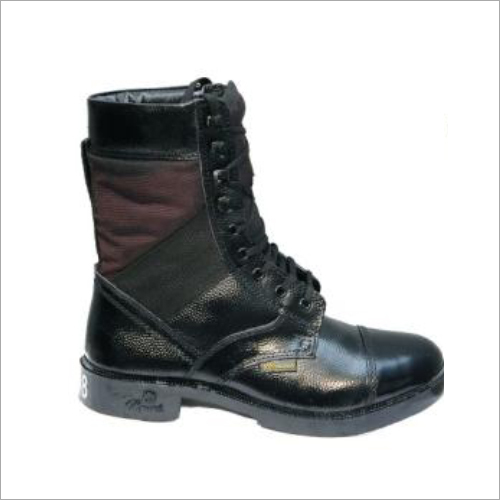 Black High Ankle Army Boot
