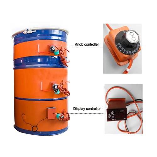 Drum Heater - Durable Silicone Material, Fits 55-Gallon Drums - Adjustable Temperature Control, Energy Efficient Design
