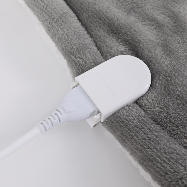 Electric Blanket - Microfiber, 50x60 Inches, Gray | Soft Plush Material, Washable, 100w Power, 3 Temperature Settings For Comforting Warmth