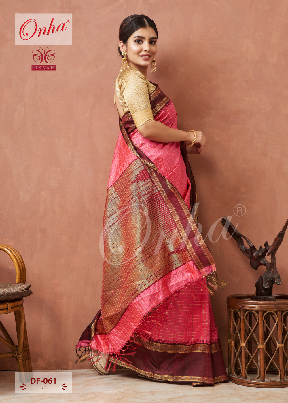 Raw Silk Saree - Occasion: Traditional