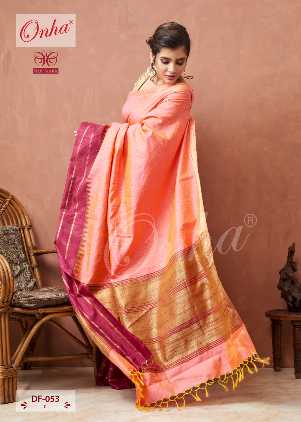 Raw Silk Saree - Occasion: Traditional